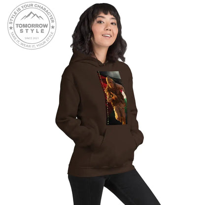 Bedruckter Damen Hoodie mit Motto „Gerechtigkeit für Palästina“ - Tomorrow Style