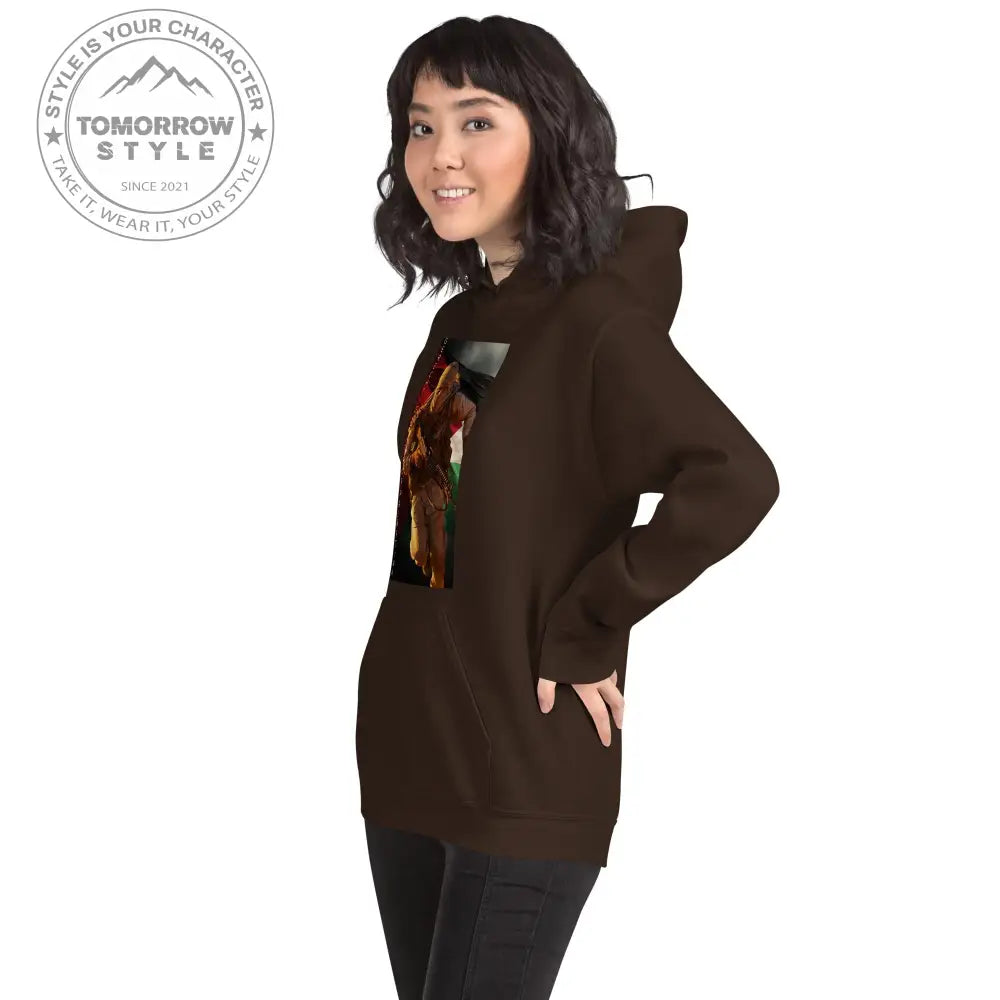 Bedruckter Damen Hoodie mit Motto „Gerechtigkeit für Palästina“ - Tomorrow Style