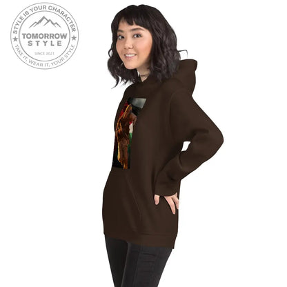 Bedruckter Damen Hoodie mit Motto „Gerechtigkeit für Palästina“ - Tomorrow Style