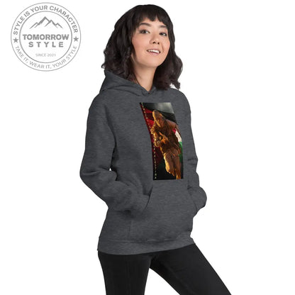 Bedruckter Damen Hoodie mit Motto „Gerechtigkeit für Palästina“ - Tomorrow Style