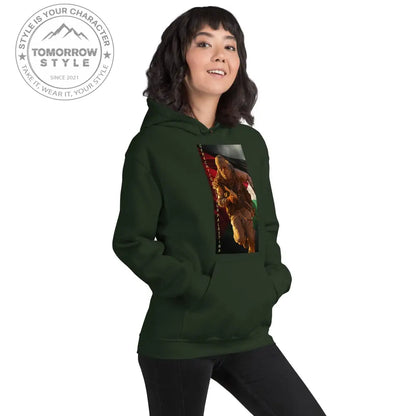 Bedruckter Damen Hoodie mit Motto „Gerechtigkeit für Palästina“ - Tomorrow Style
