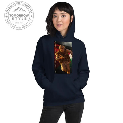 Bedruckter Damen Hoodie mit Motto „Gerechtigkeit für Palästina“ - Tomorrow Style