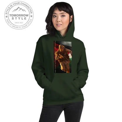 Bedruckter Damen Hoodie mit Motto „Gerechtigkeit für Palästina“ - Tomorrow Style