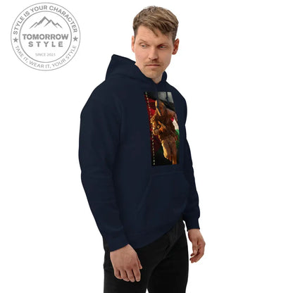 Bedruckter Herren Hoodie mit Motto „Gerechtigkeit für Palästina“ - Tomorrow Style