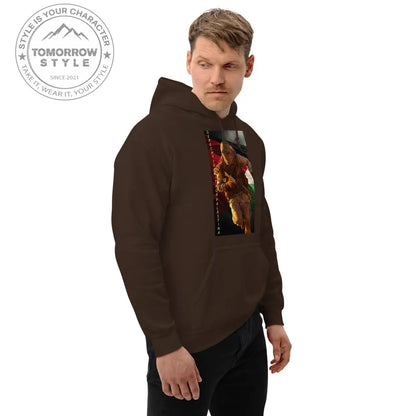 Bedruckter Herren Hoodie mit Motto „Gerechtigkeit für Palästina“ - Tomorrow Style