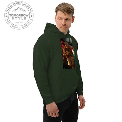 Bedruckter Herren Hoodie mit Motto „Gerechtigkeit für Palästina“ - Tomorrow Style