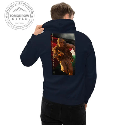 Bedruckter Herren Hoodie mit Motto „Gerechtigkeit für Palästina“ - Tomorrow Style