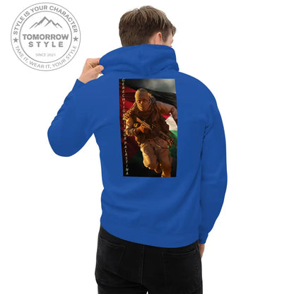 Bedruckter Herren Hoodie mit Motto „Gerechtigkeit für Palästina“ - Tomorrow Style