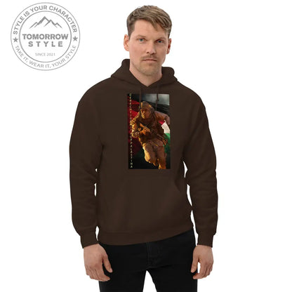 Bedruckter Herren Hoodie mit Motto „Gerechtigkeit für Palästina“ - Tomorrow Style