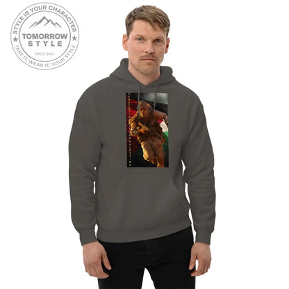 Bedruckter Herren Hoodie mit Motto „Gerechtigkeit für Palästina“ - Tomorrow Style