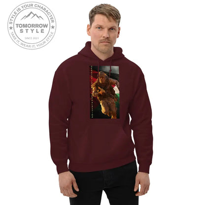 Bedruckter Herren Hoodie mit Motto „Gerechtigkeit für Palästina“ - Tomorrow Style