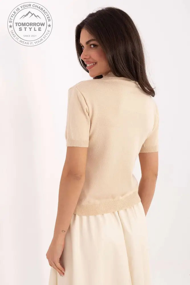 Bequemer Damenpullover mit Herz - Print und Rundhalsausschnitt - Tomorrow Style