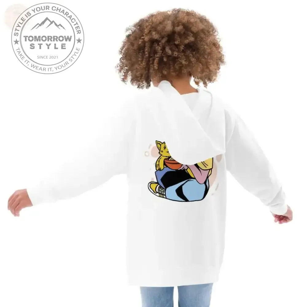 Bereit für Abenteuer: Premium - Fleece - Vlies - Hoodie für Mädchen - Tomorrow Style