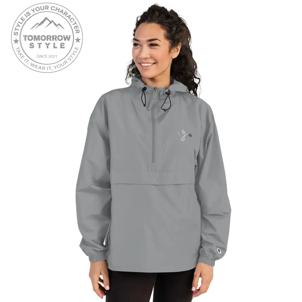 Bestickte Champion Packable Jacke für Damen und Herren - Tomorrow Style