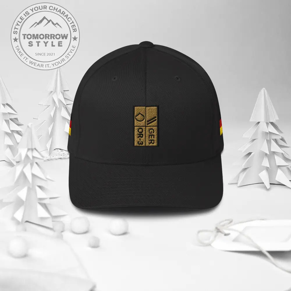 Bestickte Obergefreiter - Dienstgrad - Cap mit Hoheitszeichen links und rechts - Tomorrow Style