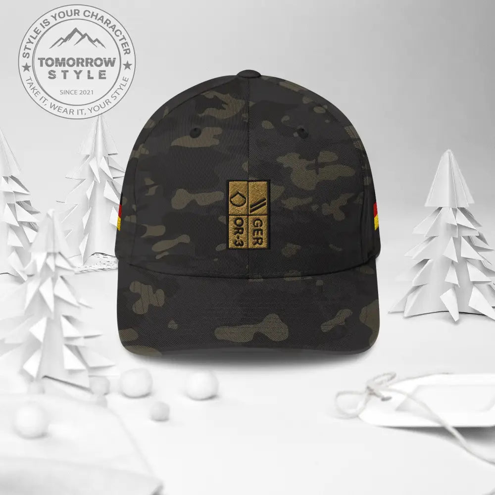 Bestickte Obergefreiter - Dienstgrad - Cap mit Hoheitszeichen links und rechts - Tomorrow Style