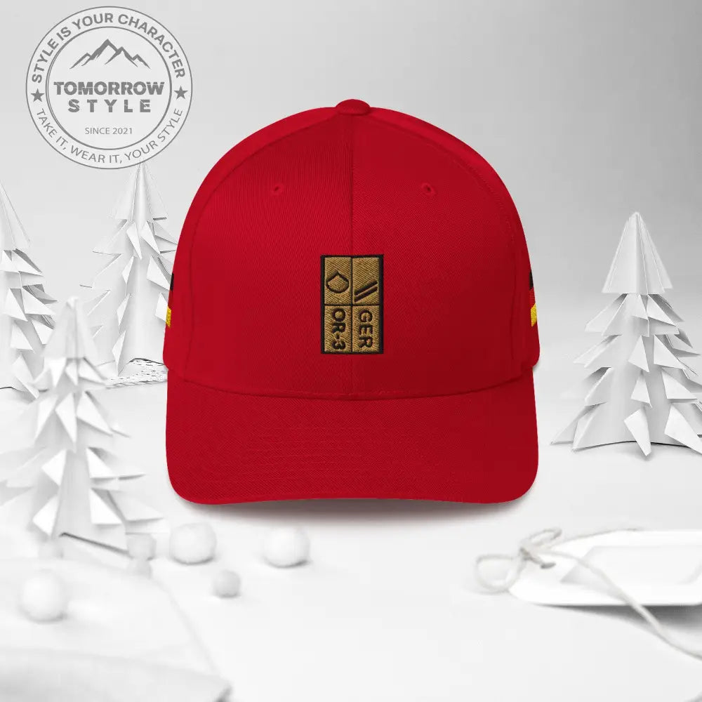 Bestickte Obergefreiter - Dienstgrad - Cap mit Hoheitszeichen links und rechts - Tomorrow Style