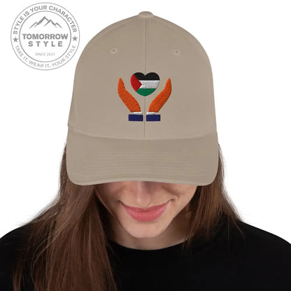 Bestickte Structured Twill Cap mit palästinensischer Flagge - Tomorrow Style