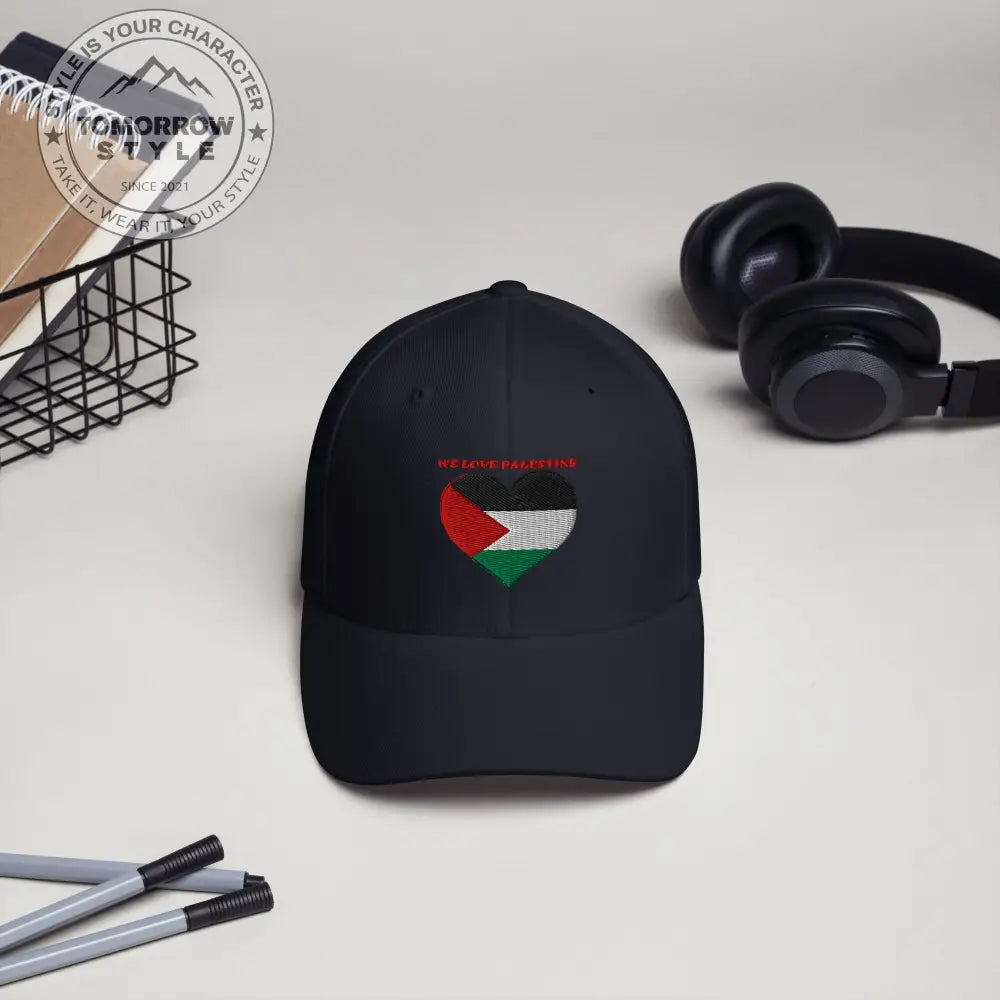 Bestickte Structured Twill Cap mit "We Love Palestine". - Tomorrow Style