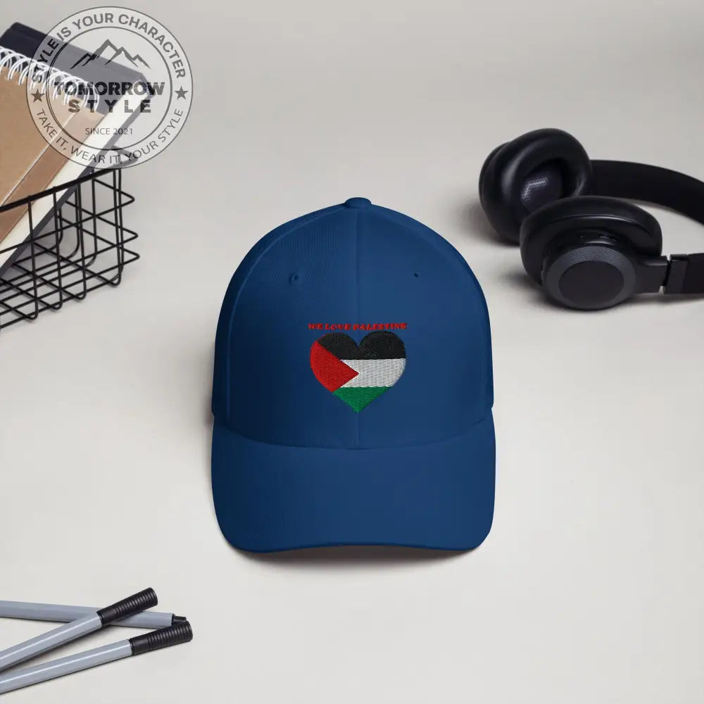 Bestickte Structured Twill Cap mit "We Love Palestine". - Tomorrow Style