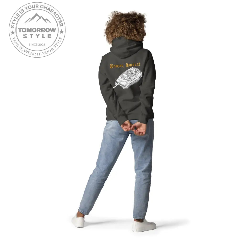 Bestickter Bundeswehrdienstgrad Hoodie (OSG) mit bedrucktem Leopardenmotiv für Herren und Damen - Tomorrow Style
