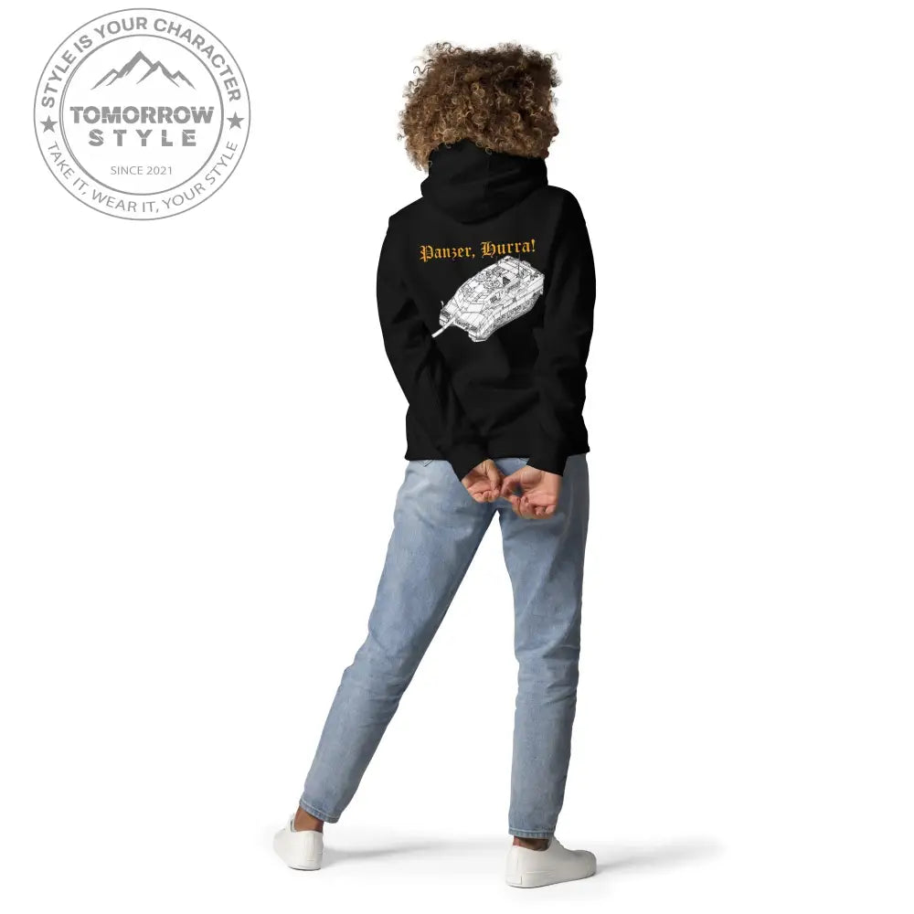 Bestickter Bundeswehrdienstgrad Hoodie (OSG) mit bedrucktem Leopardenmotiv für Herren und Damen - Tomorrow Style