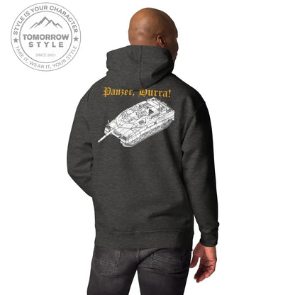 Bestickter Bundeswehrdienstgrad Hoodie (SG) mit bedrucktem Leopardenmotiv hinten für Damen und Herren - Tomorrow Style