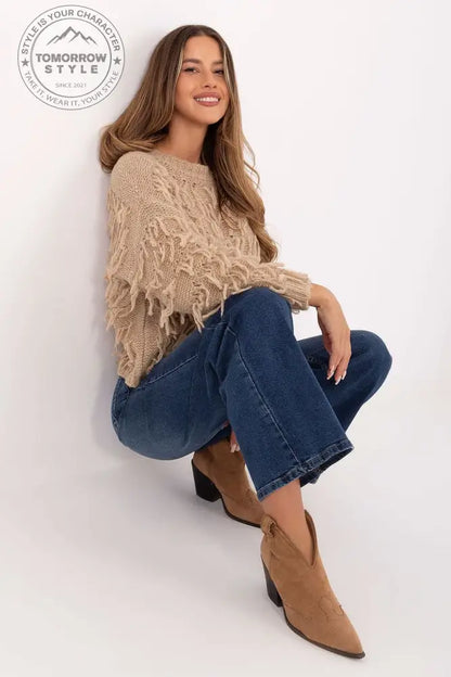 Bestickter Damenpullover „Chic Embroidery“ - Tomorrow Style