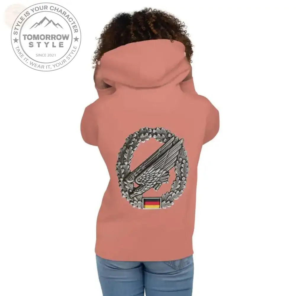 Bestickter Premium - Hoodie der Bundeswehr: Ultimativer Fallschirmjäger - Stil - Tomorrow Style