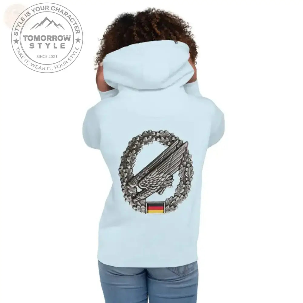 Bestickter Premium - Hoodie der Bundeswehr: Ultimativer Fallschirmjäger - Stil - Tomorrow Style