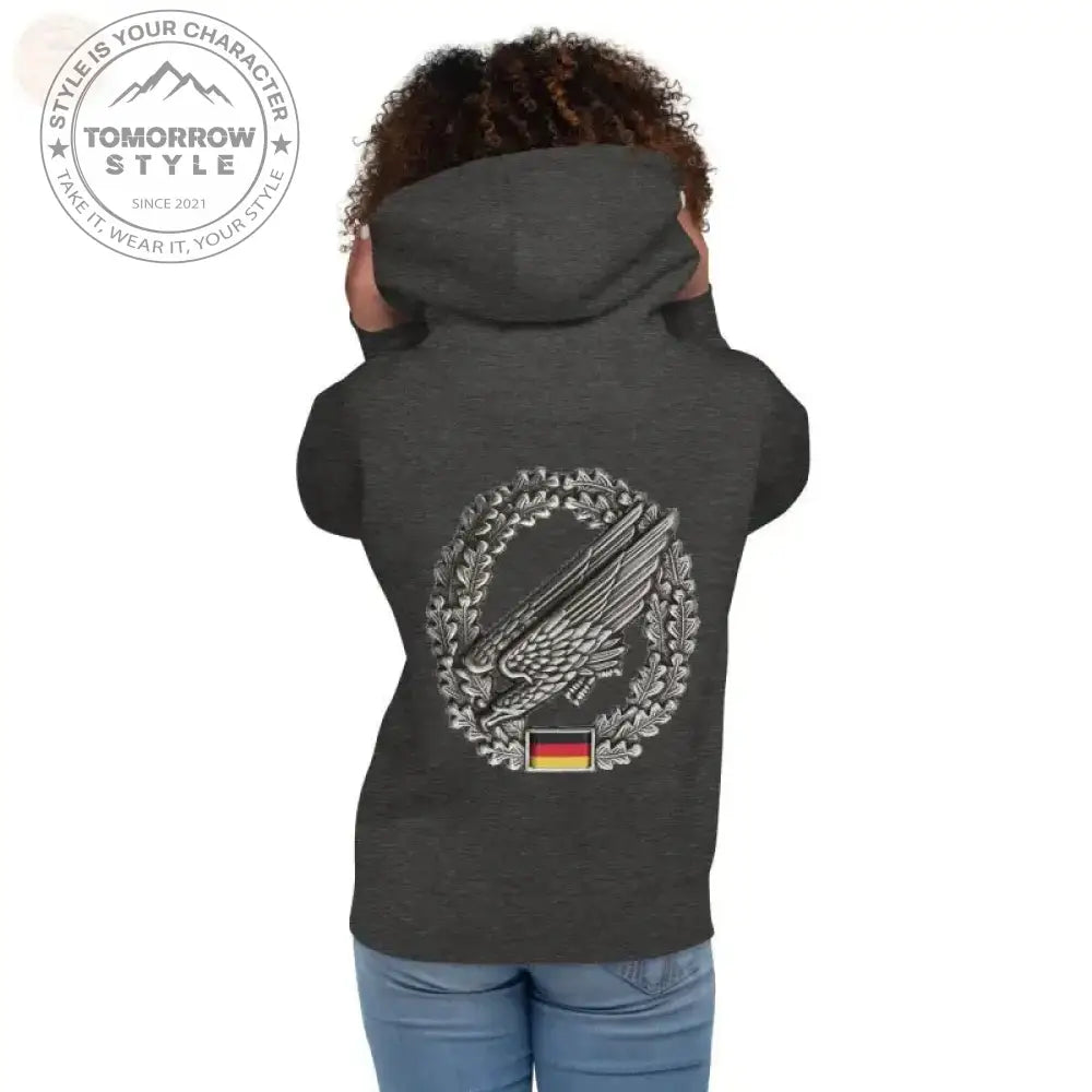 Bestickter Premium - Hoodie der Bundeswehr: Ultimativer Fallschirmjäger - Stil - Tomorrow Style