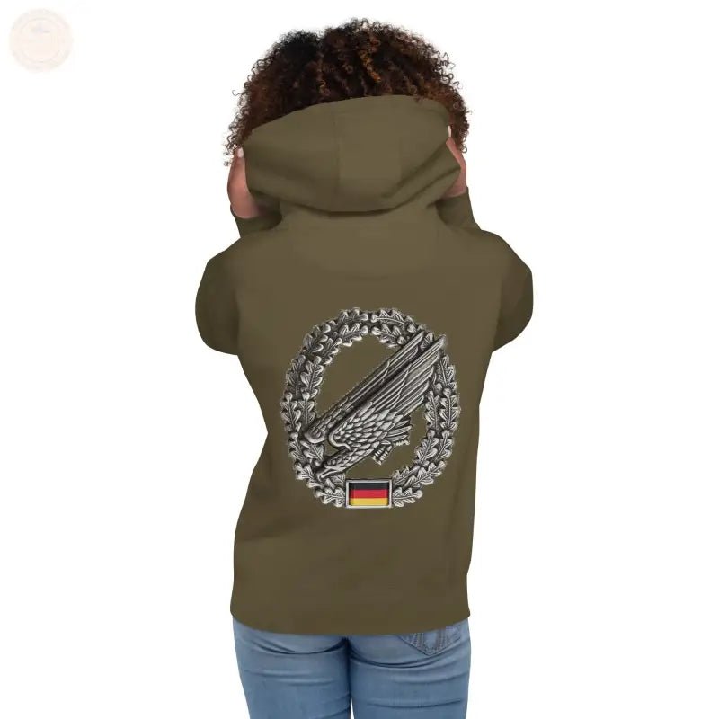 Bestickter Premium - Hoodie der Bundeswehr: Ultimativer Fallschirmjäger - Stil - Tomorrow Style