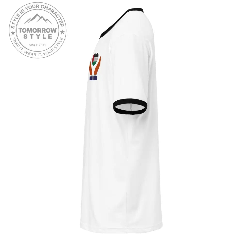 Besticktes Herren T-Shirt mit Palestine - Design im Herz - Tomorrow Style