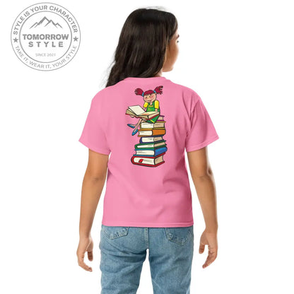 Bücherliebe in der Schule“ – Mädchen Classic T-Shirt - Tomorrow Style