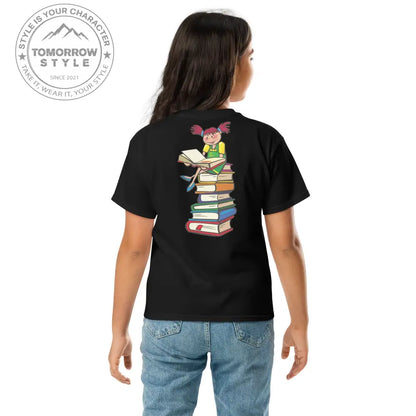 Bücherliebe in der Schule“ – Mädchen Classic T-Shirt - Tomorrow Style