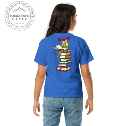 Bücherliebe in der Schule“ – Mädchen Classic T-Shirt - Tomorrow Style