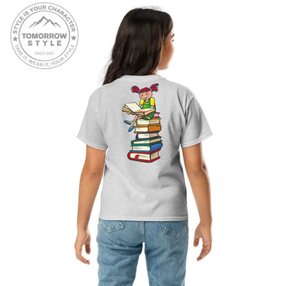 Bücherliebe in der Schule“ – Mädchen Classic T-Shirt - Tomorrow Style