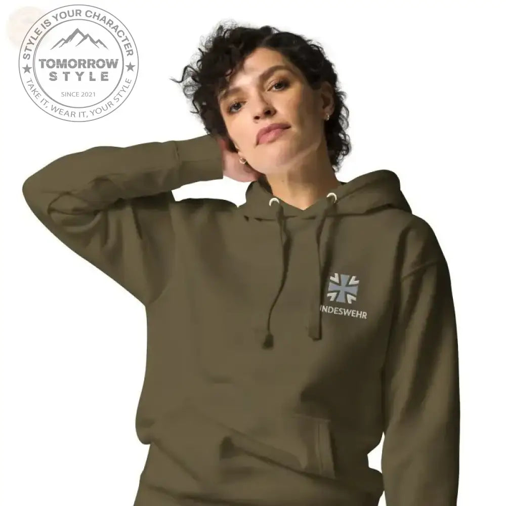 Bundeswehr Premium Hoodie: Coolstes Streetwear - Essential! - Tomorrow Style