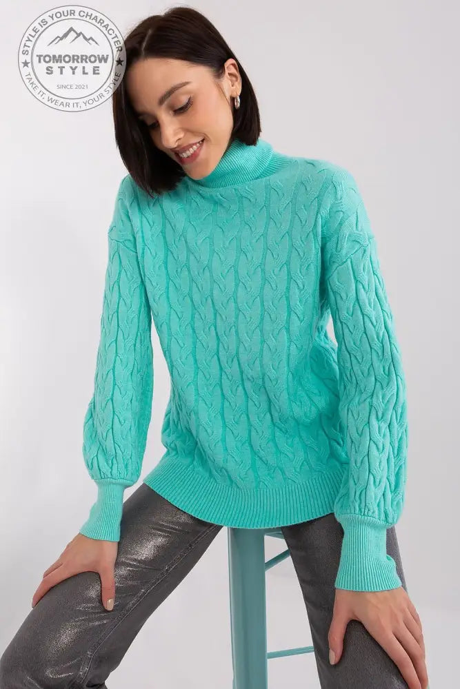 Bunt gemusterter Rollkragenpullover im Karomuster – Vielseitig und Charmant für Jeden Tag - Tomorrow Style