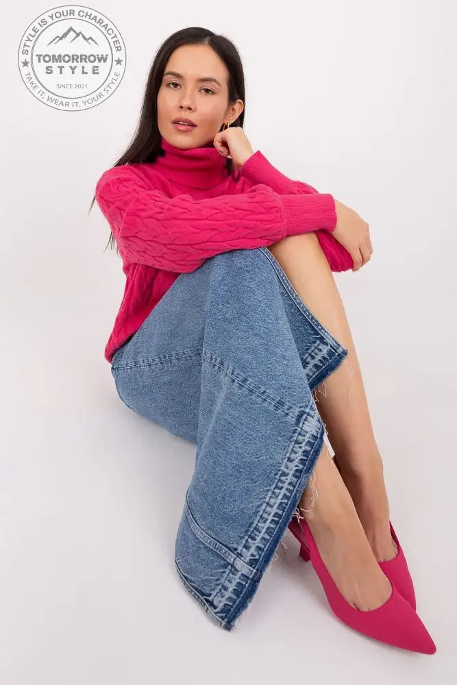 Bunt gemusterter Rollkragenpullover im Karomuster – Vielseitig und Charmant für Jeden Tag - Tomorrow Style