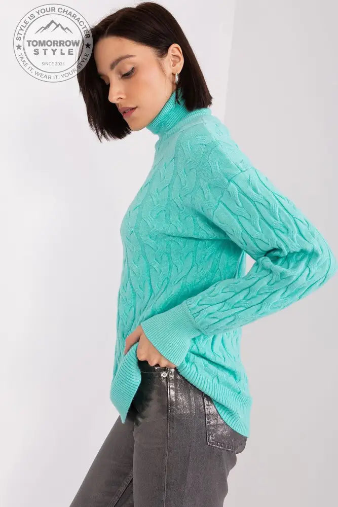 Bunt gemusterter Rollkragenpullover im Karomuster – Vielseitig und Charmant für Jeden Tag - Tomorrow Style