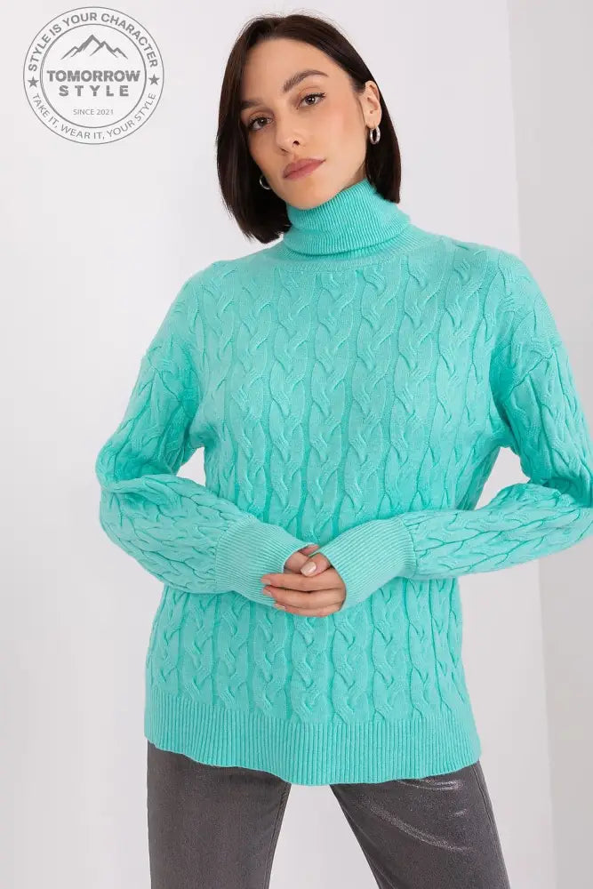 Bunt gemusterter Rollkragenpullover im Karomuster – Vielseitig und Charmant für Jeden Tag - Tomorrow Style