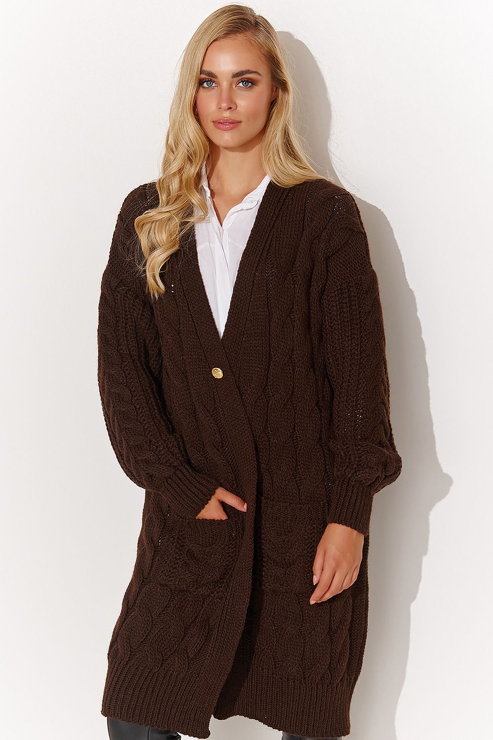 Cardigan Model 184394 Makadamia - Tomorrow Style