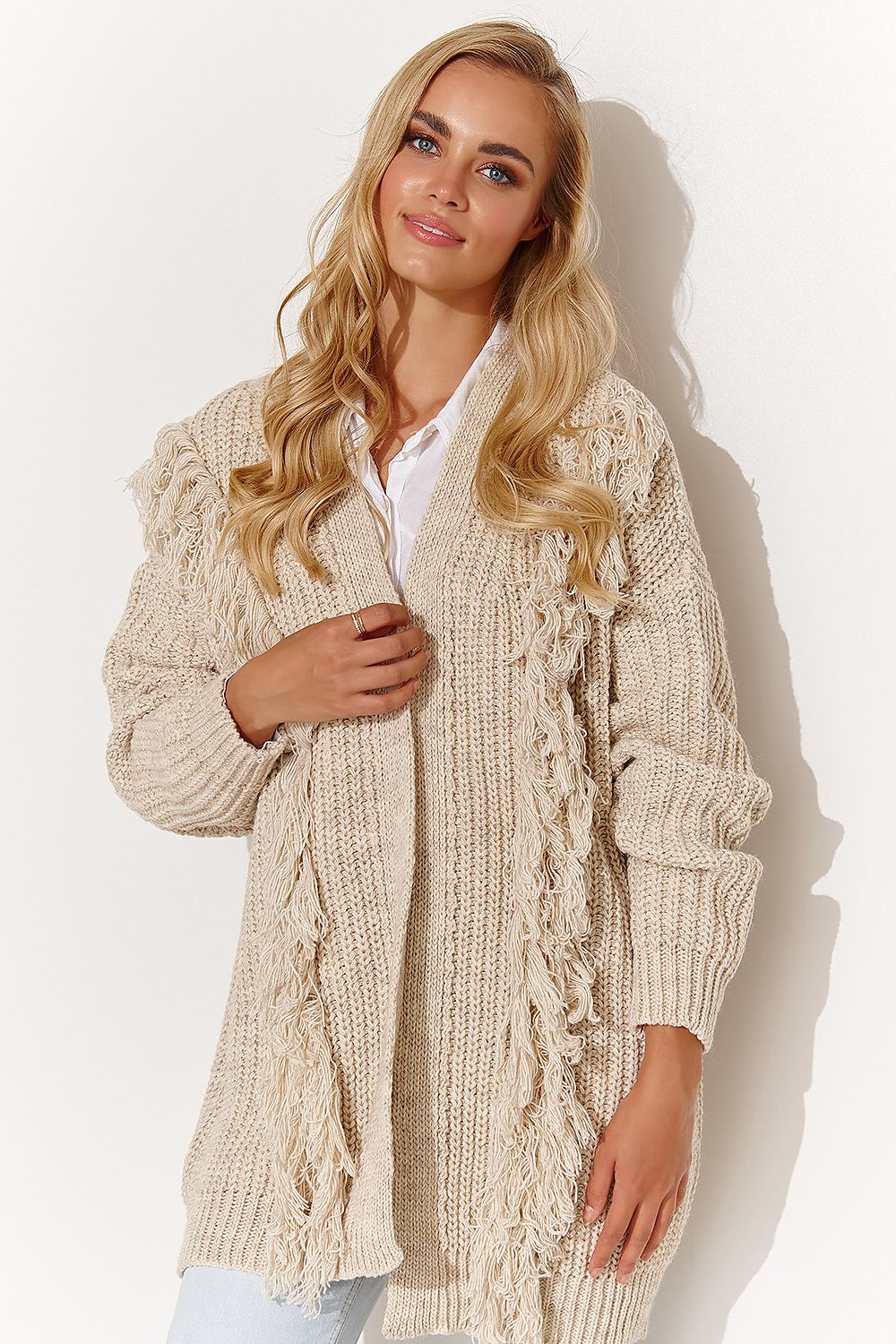 Cardigan Model 185224 Makadamia - Tomorrow Style