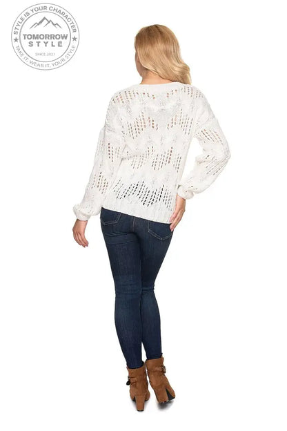 Charming Cutout Pullover