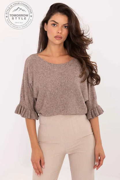 Chic Rüschendetail Pullover - Tomorrow Style