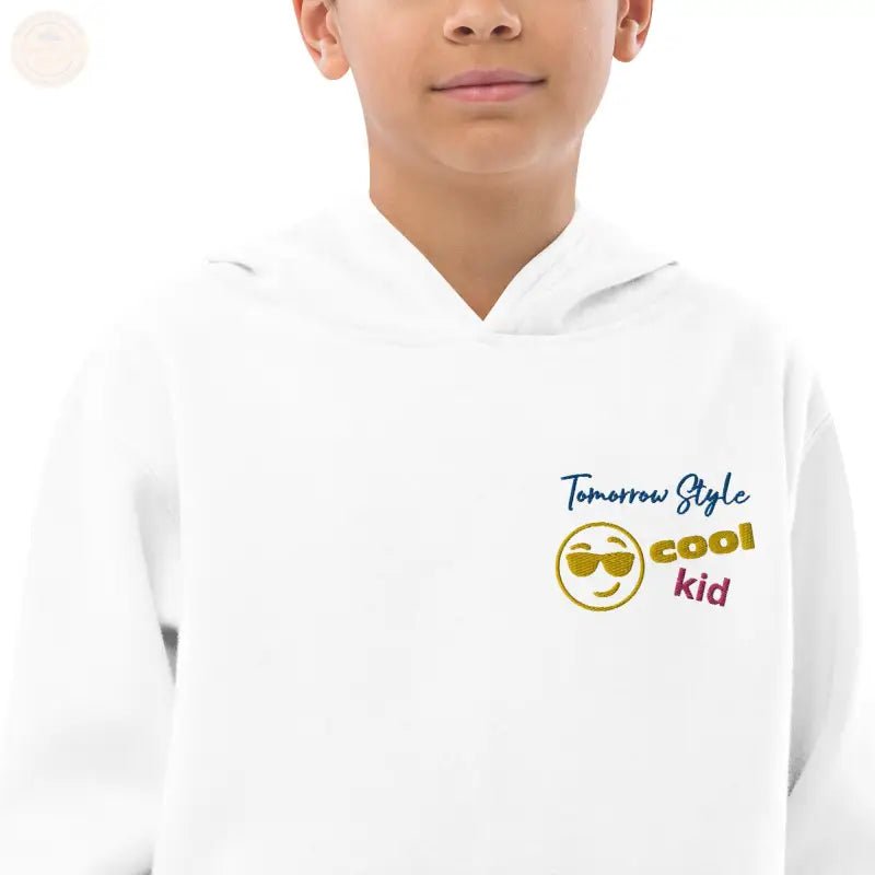 Coole Bestickte Vlies Hoodie für Jungs - Tomorrow Style