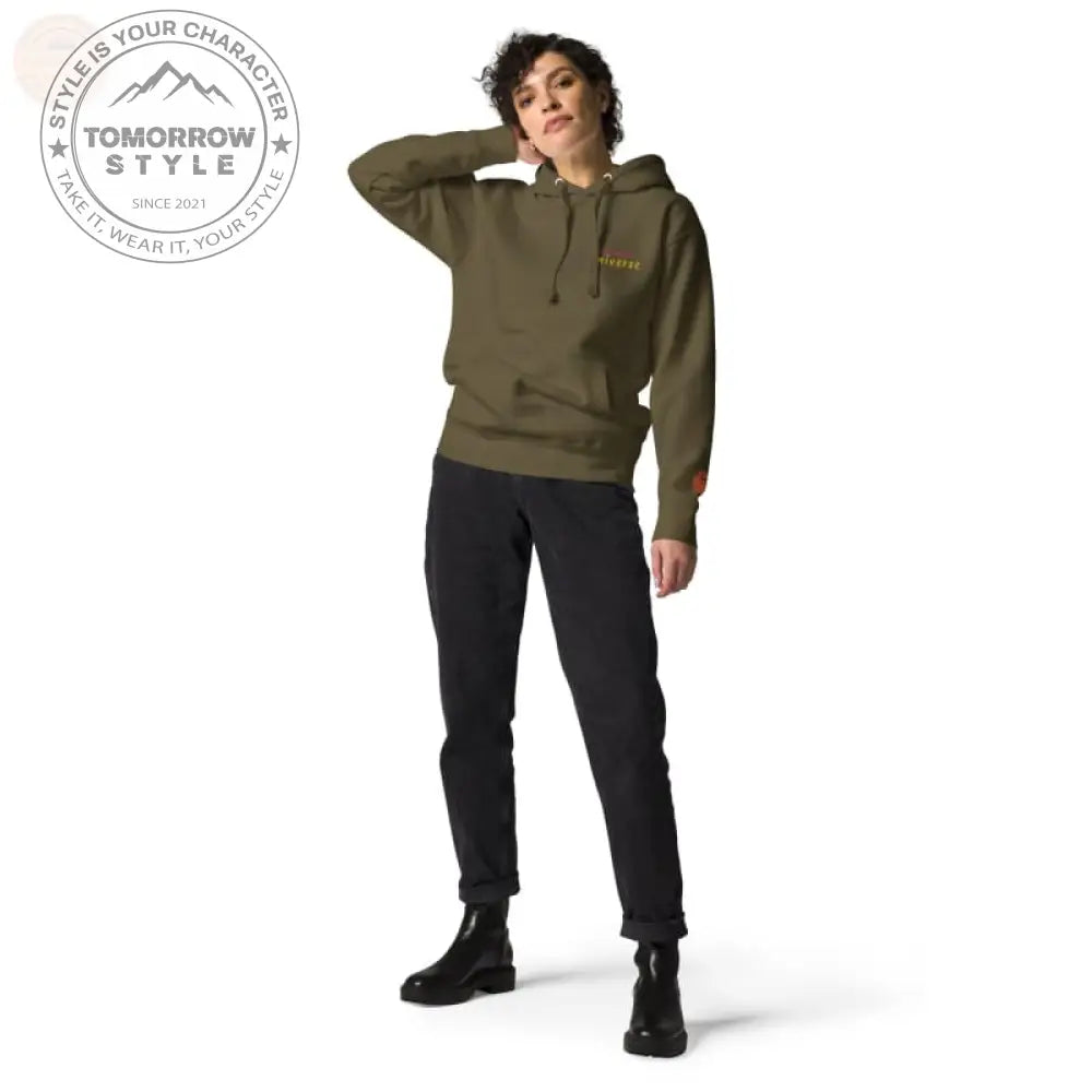 Cozy Chic: Bestickter Damen Hoodie - Tomorrow Style