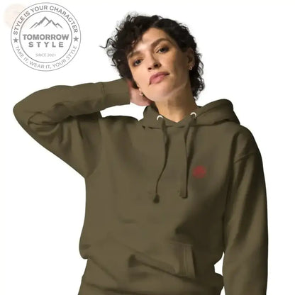 Cozy Chic: Bestickter Damen Hoodie - Tomorrow Style