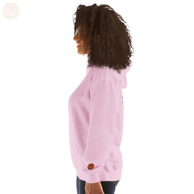 Bestickte Damen Hoodie - Hellpink / S